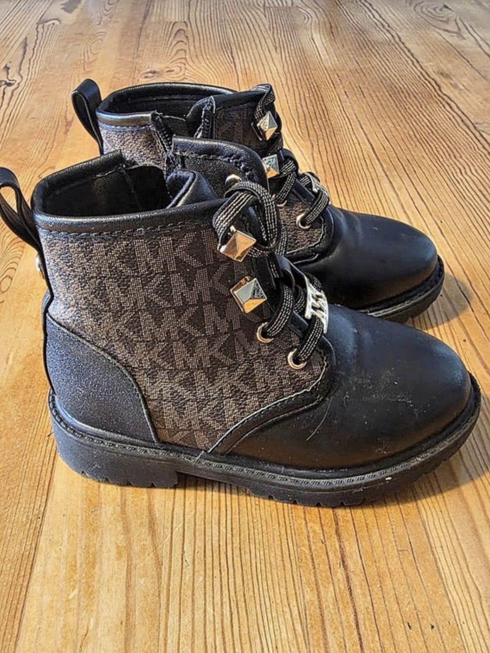 Michael Kors MK10055 Combat Boots Black US 9